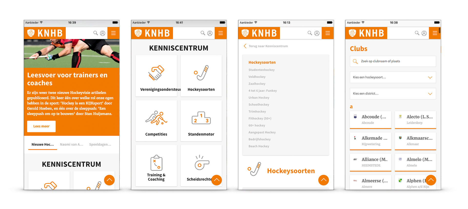 KNHB: Digital design en art direction website