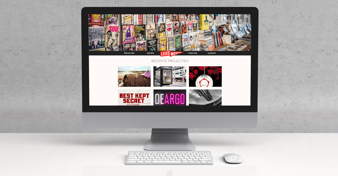 Loudmouth: Digital design en realisatie portfolio website
