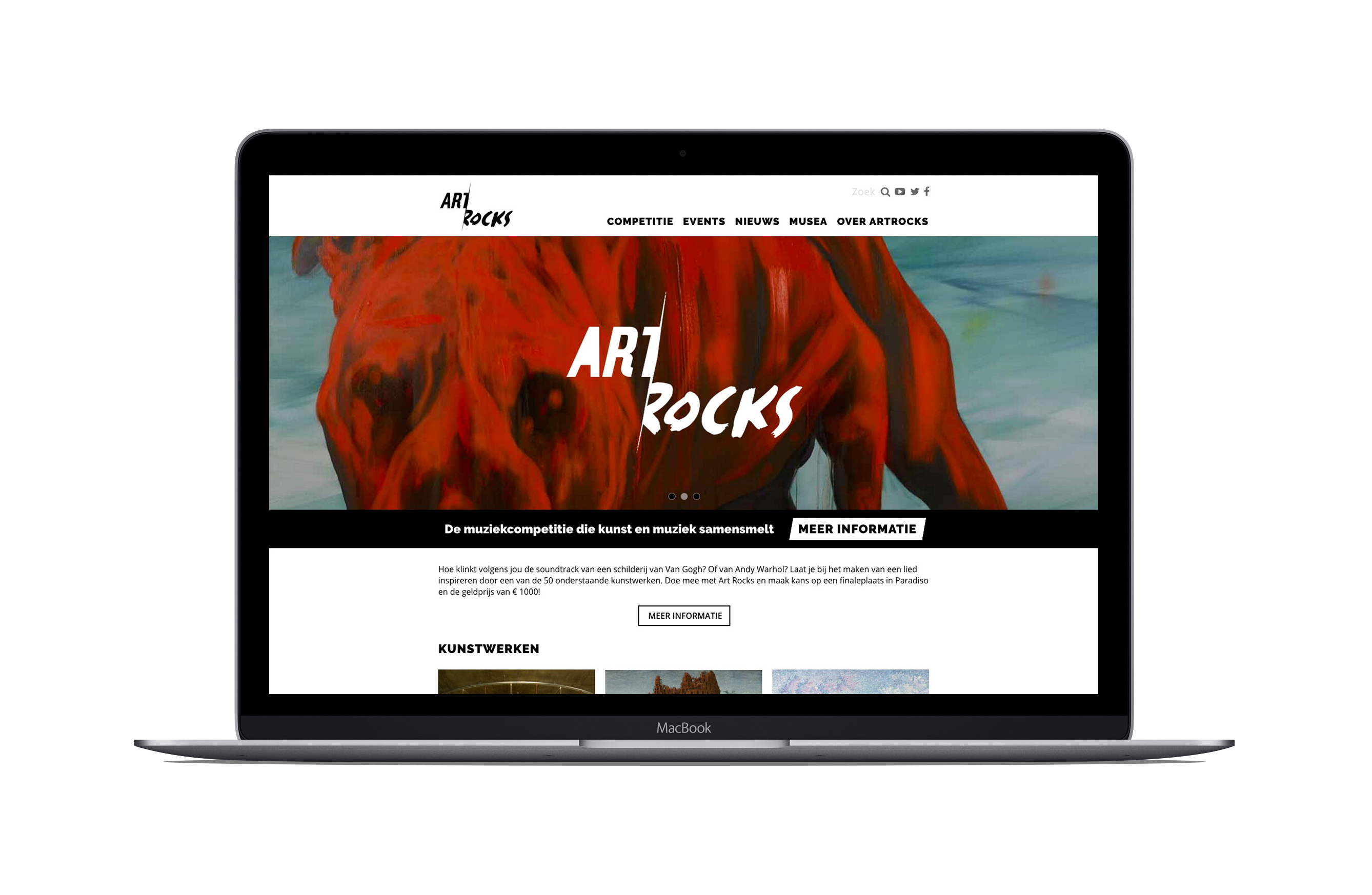 Art Rocks: Digital design en realisatie website